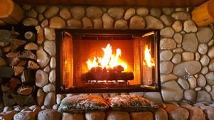 Fireplace for warm in winter