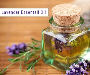 Lavender essential oil for foot massage